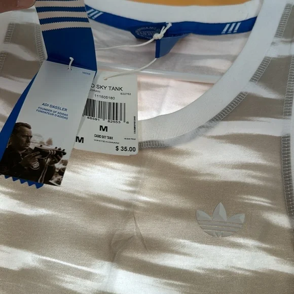 Mens adidas originals sleeveless camo sky tank top size medium new with tags - Picture 3 of 3